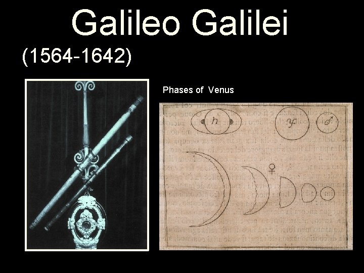 Galileo Galilei (1564 -1642) Phases of Venus 