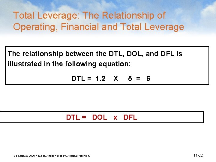 Total Leverage: The Relationship of Operating, Financial and Total Leverage The relationship between the