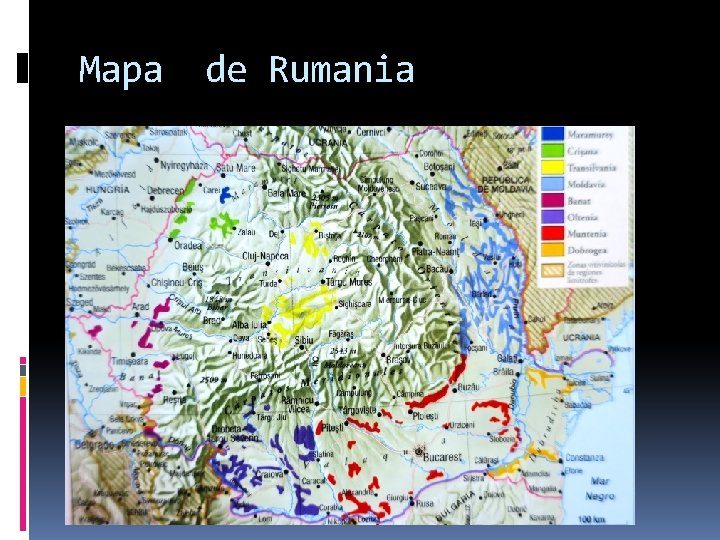 Mapa de Rumania 