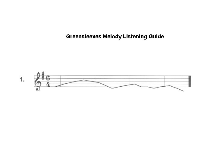Greensleeves Melody Listening Guide 