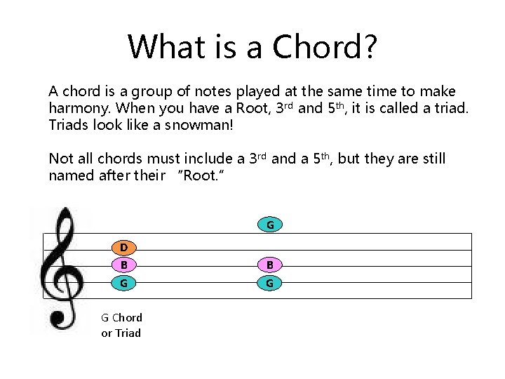 What is a Chord? A chord is a group of notes played at the