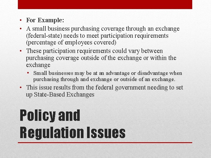 State Based Exchanges States Role Bryonna Reliford Matthew Bulfer PART IIISTATE