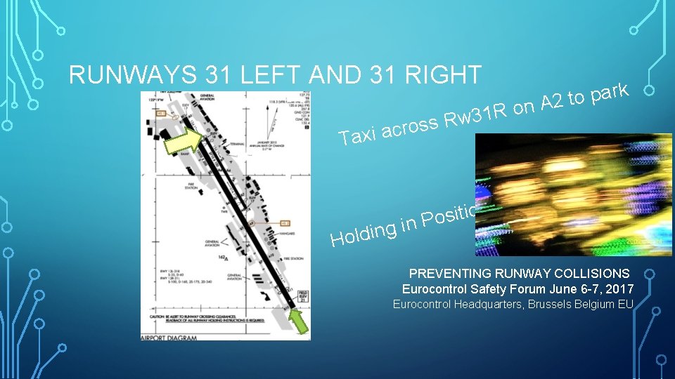 RUNWAYS 31 LEFT AND 31 RIGHT R s s o r c Taxi a