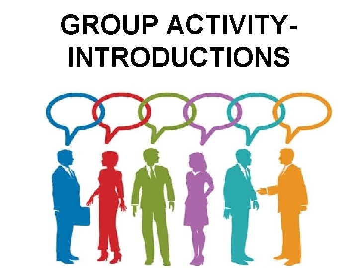 GROUP ACTIVITYINTRODUCTIONS 