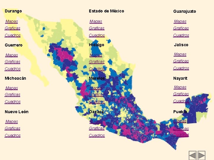 Durango Estado de México Guanajuato Mapas Graficas Cuadros Guerrero Hidalgo Jalisco Mapas Graficas Cuadros