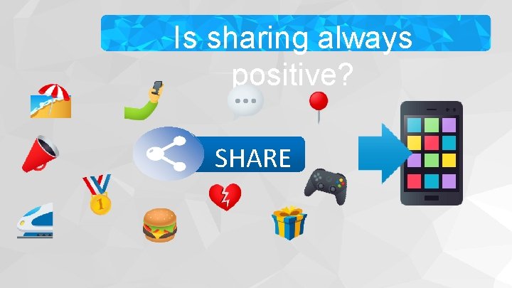 Is sharing always positive? SHARE 
