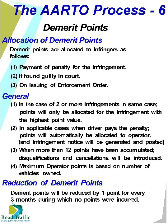 The AARTO Process - 6 