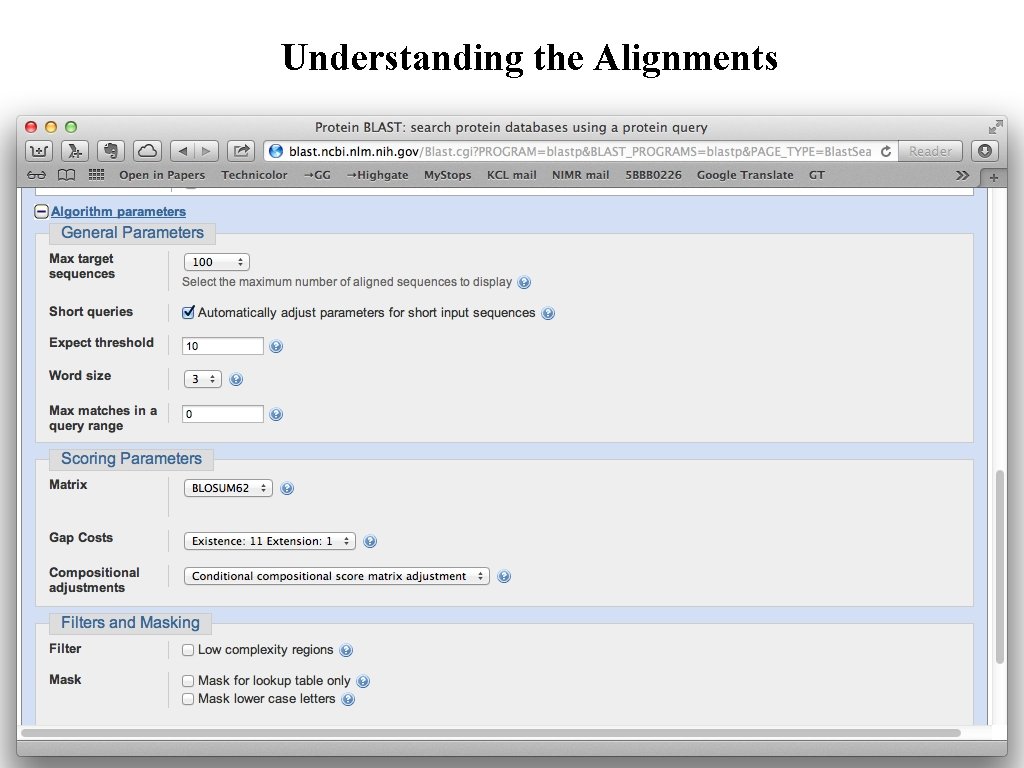 Understanding the Alignments 