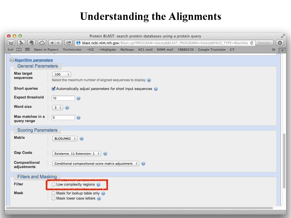 Understanding the Alignments 