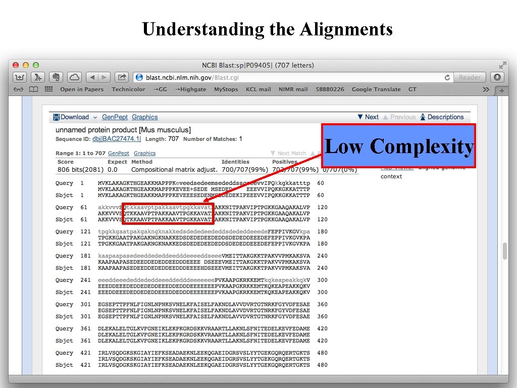 Understanding the Alignments Low Complexity 