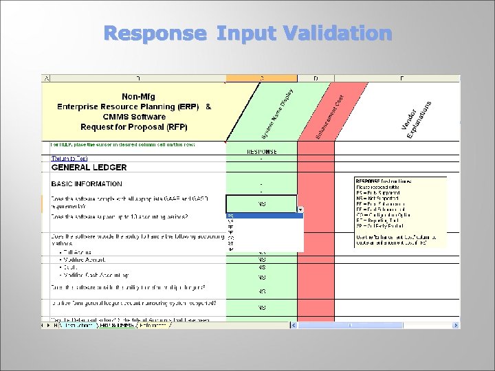 Response Input Validation 