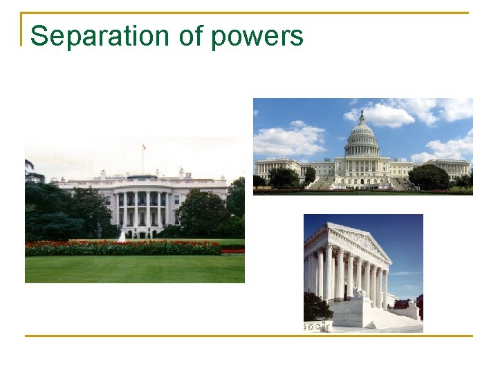Separation of powers 