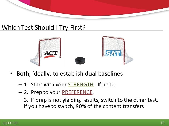 Which Test Should I Try First? • Both, ideally, to establish dual baselines –