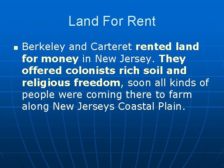 Land For Rent n Berkeley and Carteret rented land for money in New Jersey. Land For Rent n Berkeley and Carteret rented land for money in New Jersey.