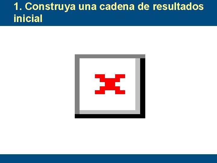 1. Construya una cadena de resultados inicial 