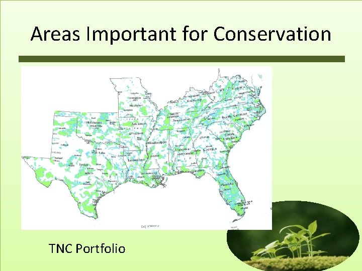 Areas Important for Conservation TNC Portfolio 