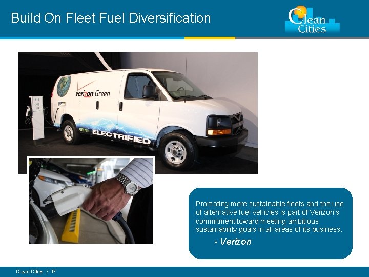 Build On Fleet Fuel Diversification Promoting more sustainable fleets and the use of alternative