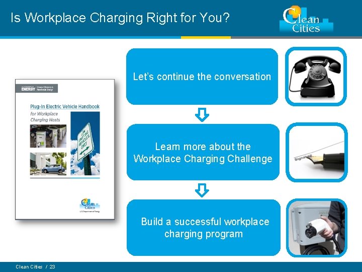 Is Workplace Charging Right for You? Let’s continue the conversation Learn more about the