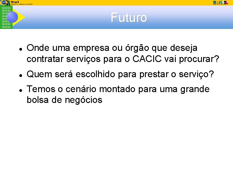 1010101 1010101 Futuro Onde uma empresa ou órgão que deseja contratar serviços para o