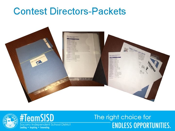 Contest Directors-Packets 