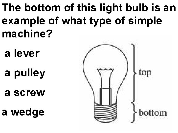 The bottom of this light bulb is an example of what type of simple