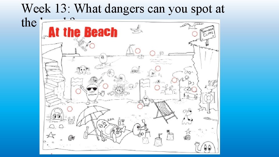 Week 13: What dangers can you spot at the beach? 