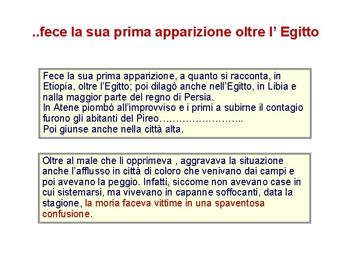 . . fece la sua prima apparizione oltre l’ Egitto Fece la sua prima