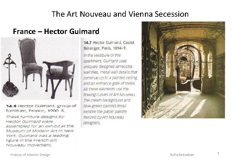 The Art Nouveau and Vienna Secession France – Hector Guimard History of Interior Design