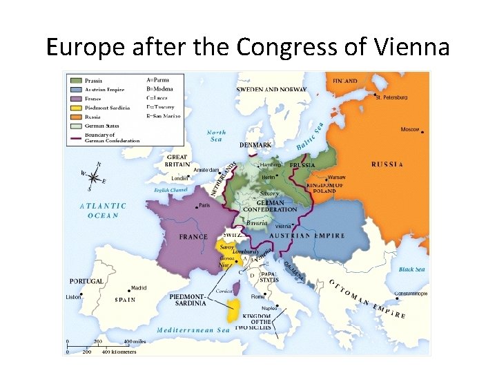 Europe after the Congress of Vienna 