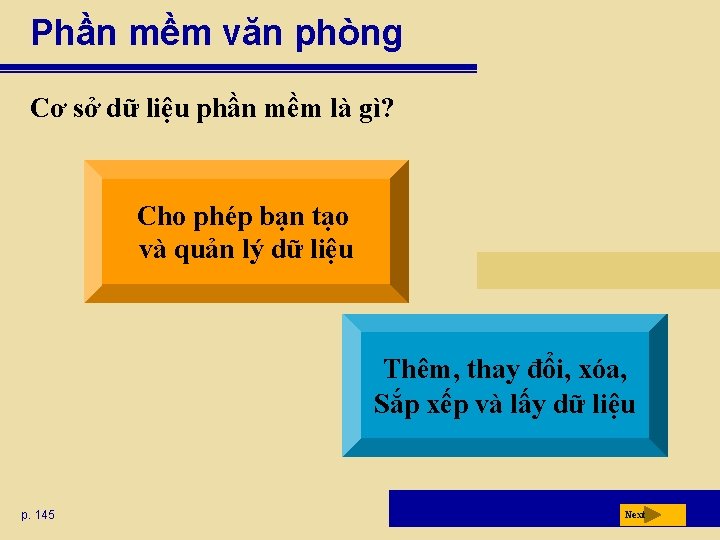 Phần mềm văn phòng Cơ sở dữ liệu phần mềm là gì? Cho phép