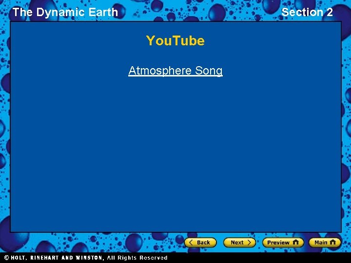 The Dynamic Earth Section 2 You. Tube Atmosphere Song 