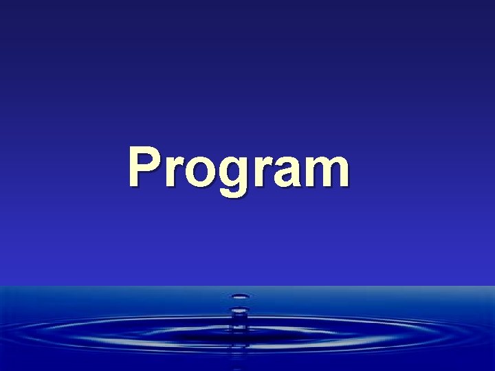 Program 