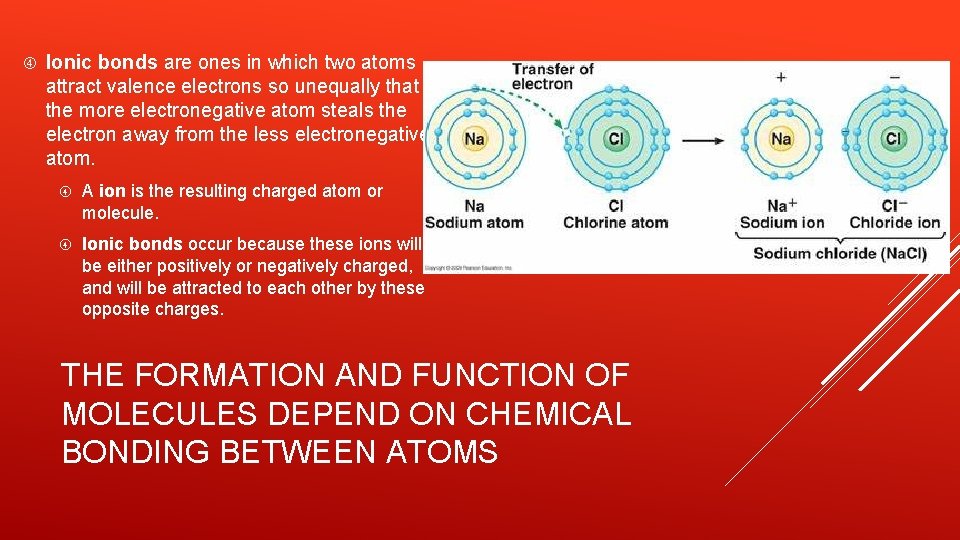  Ionic bonds are ones in which two atoms attract valence electrons so unequally