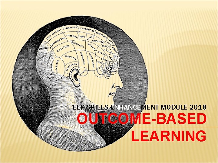 ELP SKILLS ENHANCEMENT MODULE 2018 OUTCOME-BASED LEARNING 