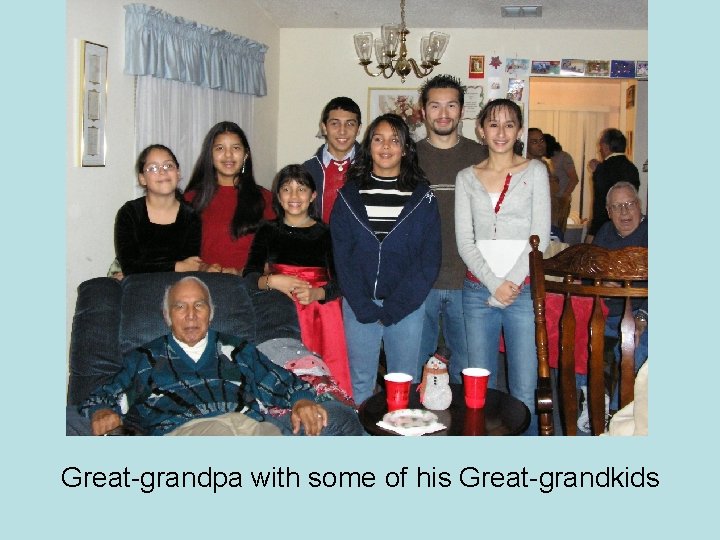 Great-grandpa with some of his Great-grandkids 