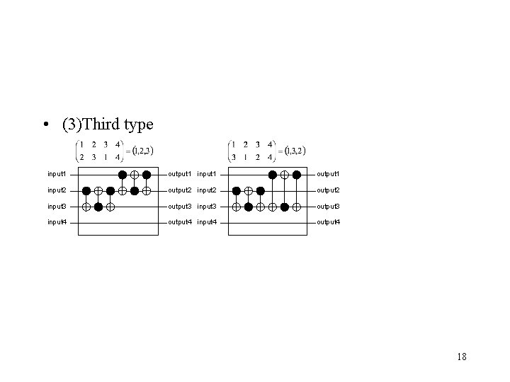  • (3)Third type input 1 output 1 input 2 output 2 input 3