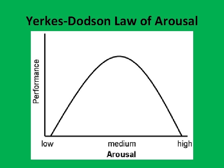 Yerkes-Dodson Law of Arousal 