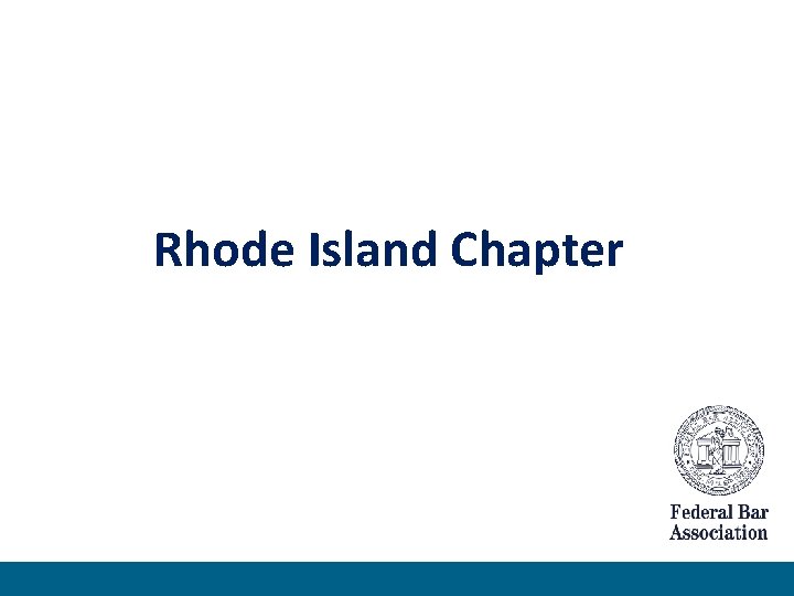 Rhode Island Chapter 