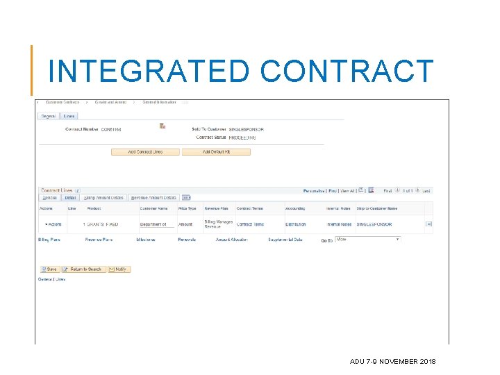 INTEGRATED CONTRACT ADU 7 -9 NOVEMBER 2018 