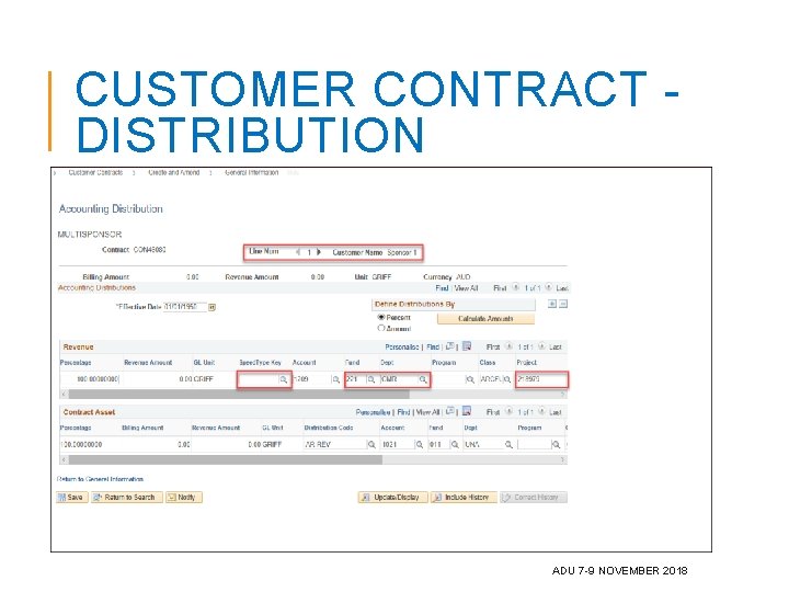 CUSTOMER CONTRACT DISTRIBUTION ADU 7 -9 NOVEMBER 2018 