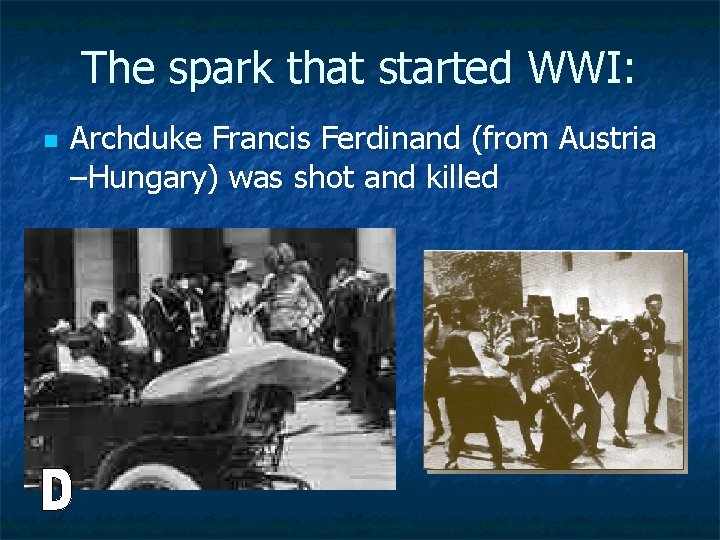 Chapter 24 World War I Section 1 War