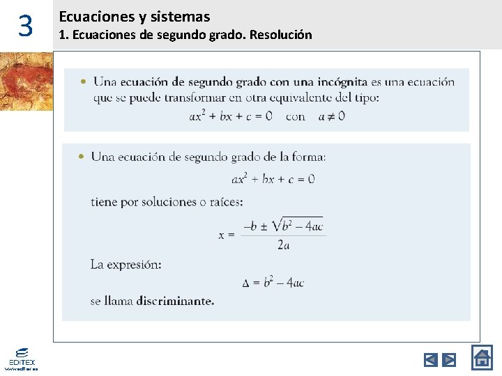 3 www. editex. es Ecuaciones y sistemas 1. Ecuaciones de segundo grado. Resolución 