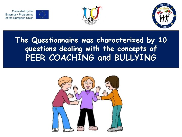 The Questionnaire was characterized by 10 questions dealing with the concepts of PEER COACHING