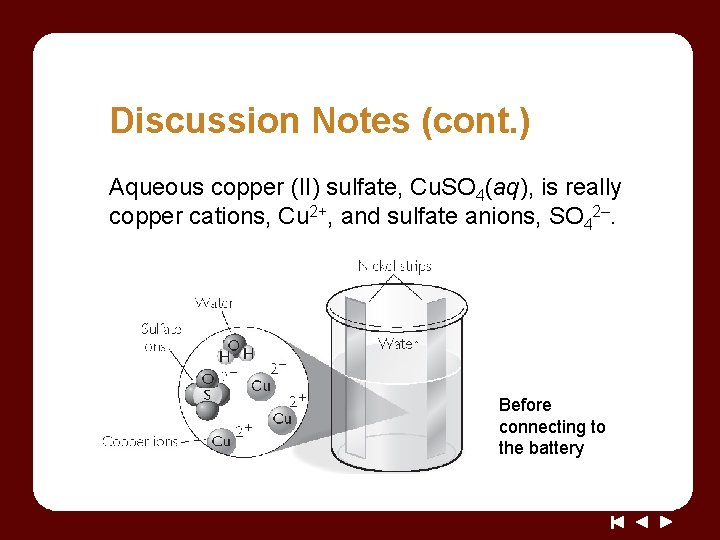 Discussion Notes (cont. ) Aqueous copper (II) sulfate, Cu. SO 4(aq), is really copper Discussion Notes (cont. ) Aqueous copper (II) sulfate, Cu. SO 4(aq), is really copper