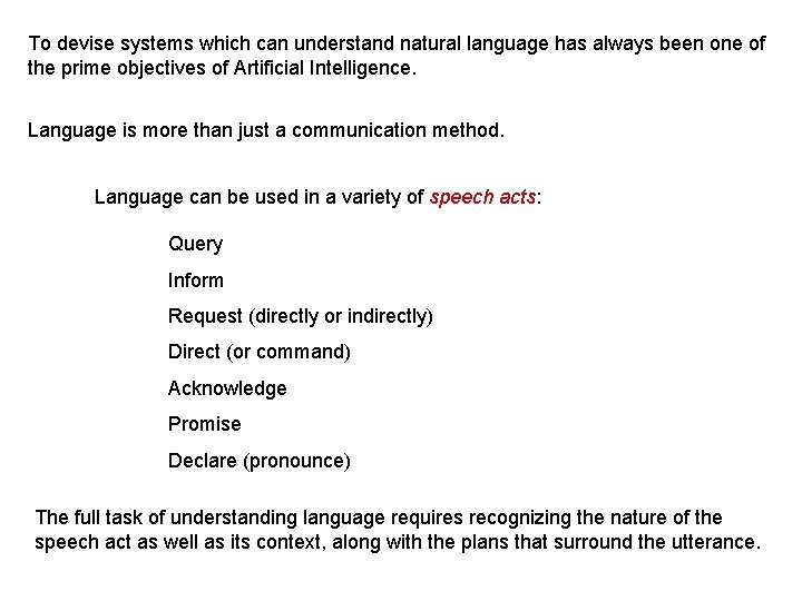 To devise systems which can understand natural language has always been one of the