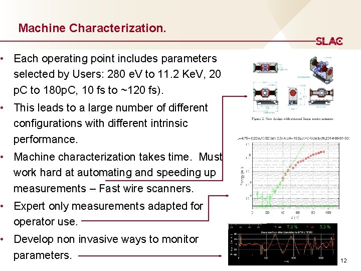 Machine Characterization. • Each operating point includes parameters selected by Users: 280 e. V