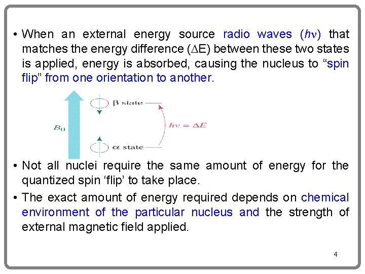  • When an external energy source radio waves (h ) that matches the