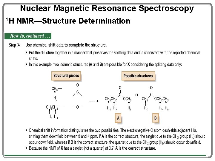 Nuclear Magnetic Resonance Spectroscopy 1 H NMR—Structure Determination 53 