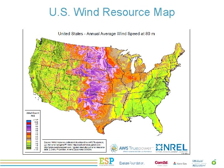 U. S. Wind Resource Map PROJECT TITLE 