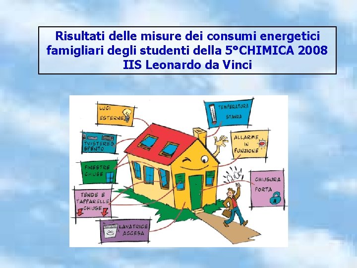 Risultati delle misure dei consumi energetici famigliari degli studenti della 5°CHIMICA 2008 IIS Leonardo